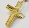 Tiger’s Eye & Sterling Silver Precious Rosary Gold Plated Finish   By Ghirelli