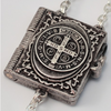 Saint Benedict Silver Plated Rosary By Ghirelli