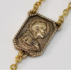 Saint Francis of Assisi Gold Plated Rosary By Ghirelli