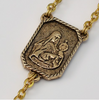 Saint Francis of Assisi Gold Plated Rosary By Ghirelli