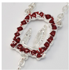 Our Lady Of Lourdes Silver Plated Rosary By Ghirelli