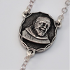 Saint Pio Of Pietrelcina Silver Plated Rosary By Ghirelli