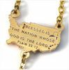 The USA Rosary In Gold Finish Patriotic  By Ghirelli