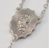 Our Lady Of Lourdes silver plated Rosary By Ghirelli Gift Boxed