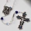 Lourdes silver plated Rosary