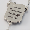 Our Lady Of Lourdes Lily Silver plated Rosary By Ghirelli Gift Boxed