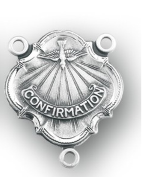 Christianpellizzari クリスチャン・ペリザーリ Holy Spirit Confirmation Sterling Silver Rosary Centerpiece