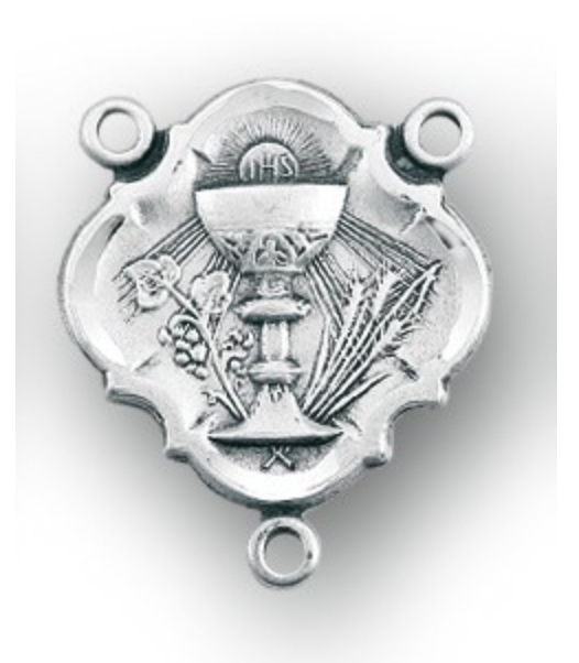 Chalice sterling silver rosary center