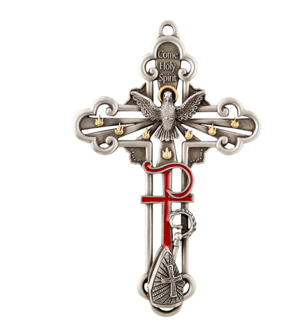Come Holy Spirit Dove Wall Cross Confirmation Gift