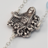 Our Lady of Fatima Silver Plated Rosary  By Ghirelli