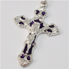 Our Lady Of Lourdes Bohemian Glass Silver Plated Rosary By Ghirelli