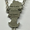 Our Lady Undoer of Knots Black Hematite Faceted Glass Rosary by Ghirelli
