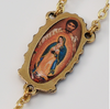 Our Lady of Guadalupe Castilian Rose Bud Gold Plated Rosary By Ghirelli