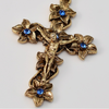 Our Lady of Lourdes Gold Plated Rosary Bohemian Faceted Beads By Ghirelli