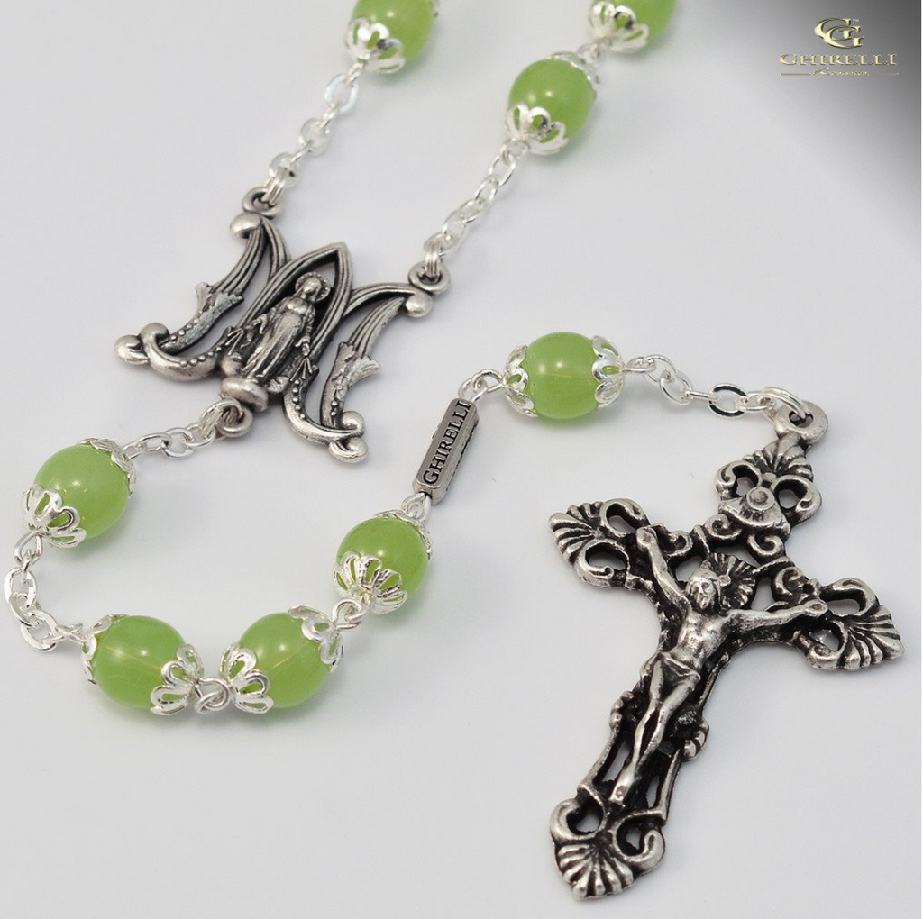 Silver Plated Annunciation Rosary 