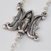 Annunciation silver plated Rosary by Ghirelli