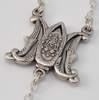 Annunciation silver plated Rosary by Ghirelli