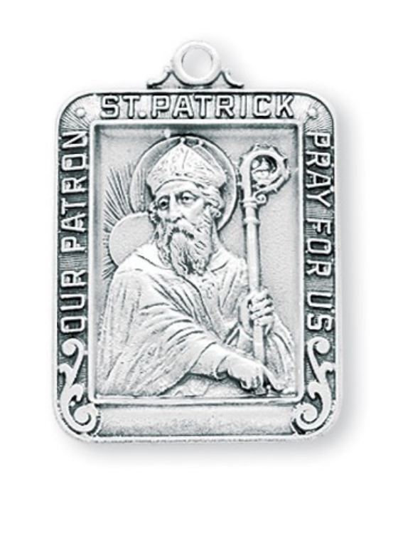 Sterling silver Saint Patrick Medal