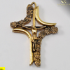 Madonna With Roses Genuine Murano and Antique Gold Rosary  By Ghirelli