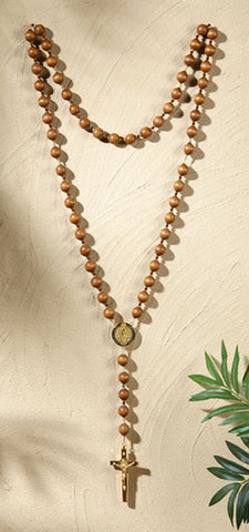 Beautiful Saint Benedict Large Size Wall Rosary 47" Long