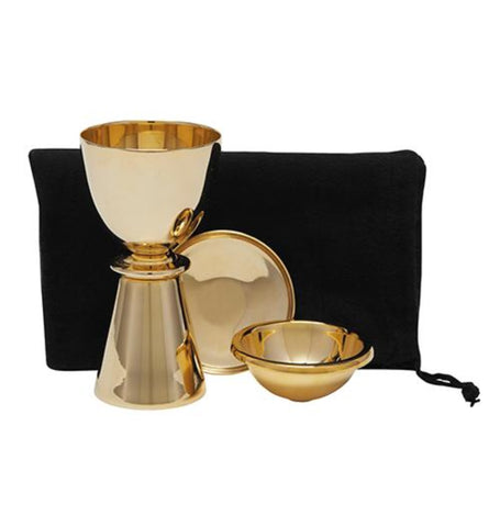 Travel Communion Set In Brass