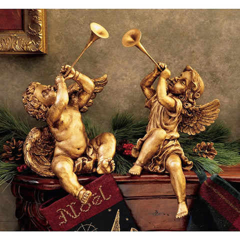 Trumpeting Angels Italian Baroque style