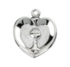 Sterling Silver White Heart with a Chalice