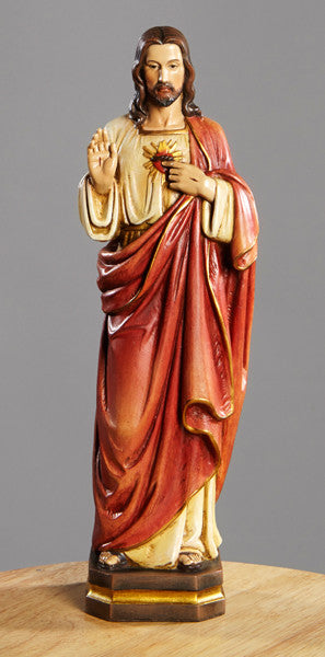 Sacred Heart of Jesus Statue Val Gardena Collection
