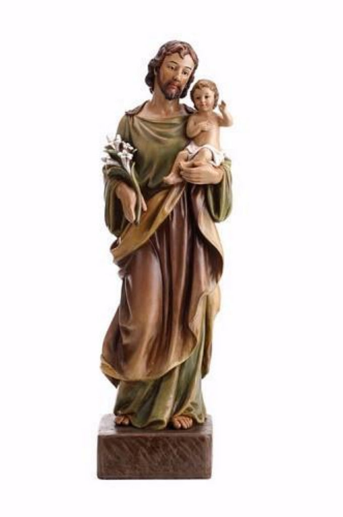 Saint Joseph With Infant Jesus Statue Large 24 Inch Tall