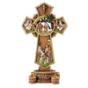 Nativity Advent Cross Candle Holder
