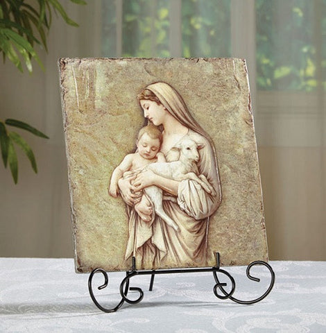 Madonna and Child Plaque Innocence By Artist Marco Sevelli