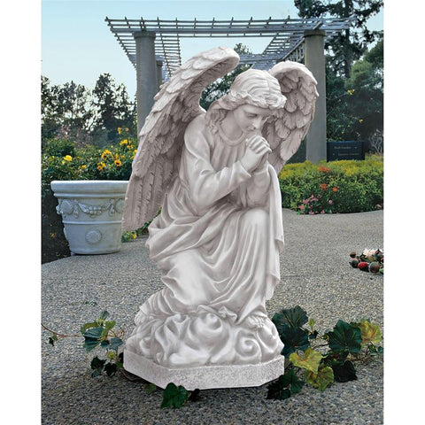 Praying Basilica Angel Statue Garden or Memorial