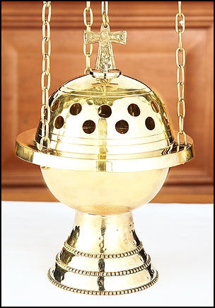 Brass Censer With Chain For Church Incense