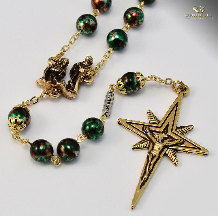 Holy Christmas Gold Plated Rosary By Ghirelli