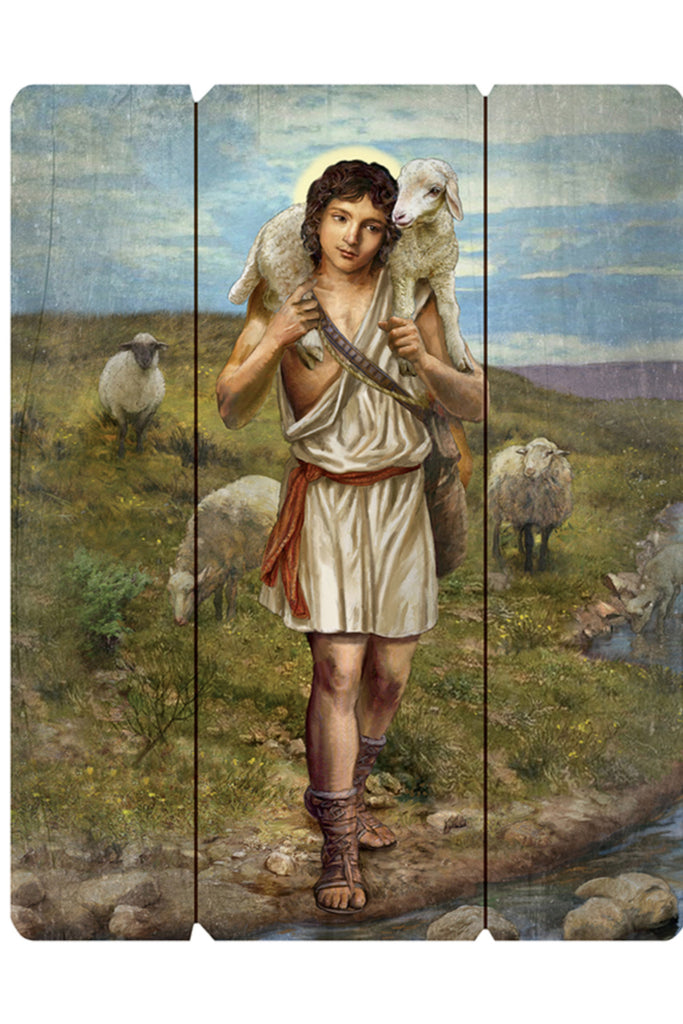 Jesus The Good Shepherd Wall Plaque 