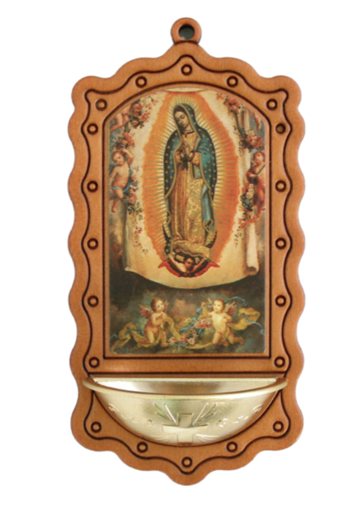 Our Lady of Guadalupe Water Font From Italy 