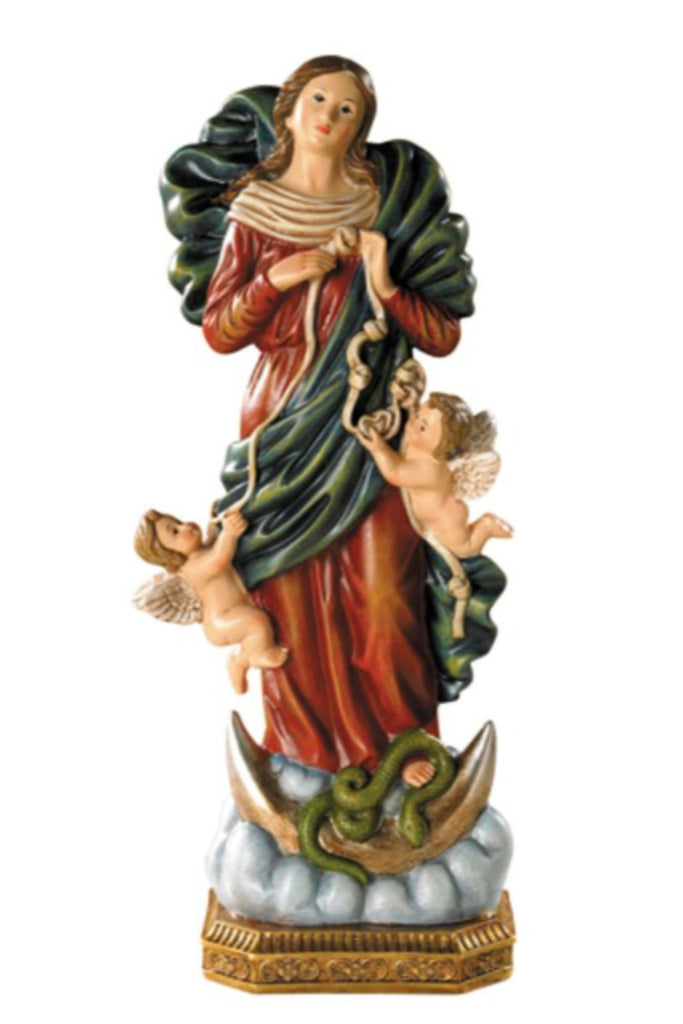 Mary Under Knots Statue   Madonna Helps Us Over Come Sin