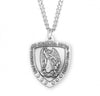 Sterling Silver Saint Michael Medal Protection Pendant