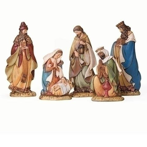 Nativity Scene 5 Piece Flat Figure Set Christmas Decor