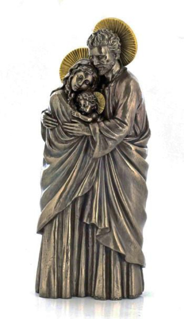 Holy Family statue Mary Jesus Joseph Bronze