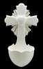 Crucifixion Holy Water Font With Heart