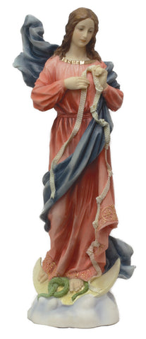 Madonna Mary Under Knots Madonna Statue Virgin Mary Helps Us Over Come Sin 8" Veronese Collection