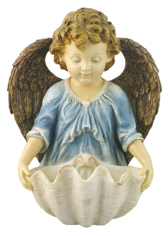 Guardian Angel With Shell Holy Water Font