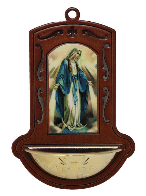 Madonna Our Lady of Grace Water Font From Italy
