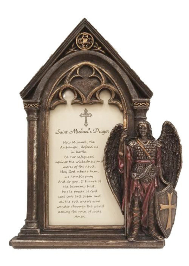 Saint Michael photo frame with prayer