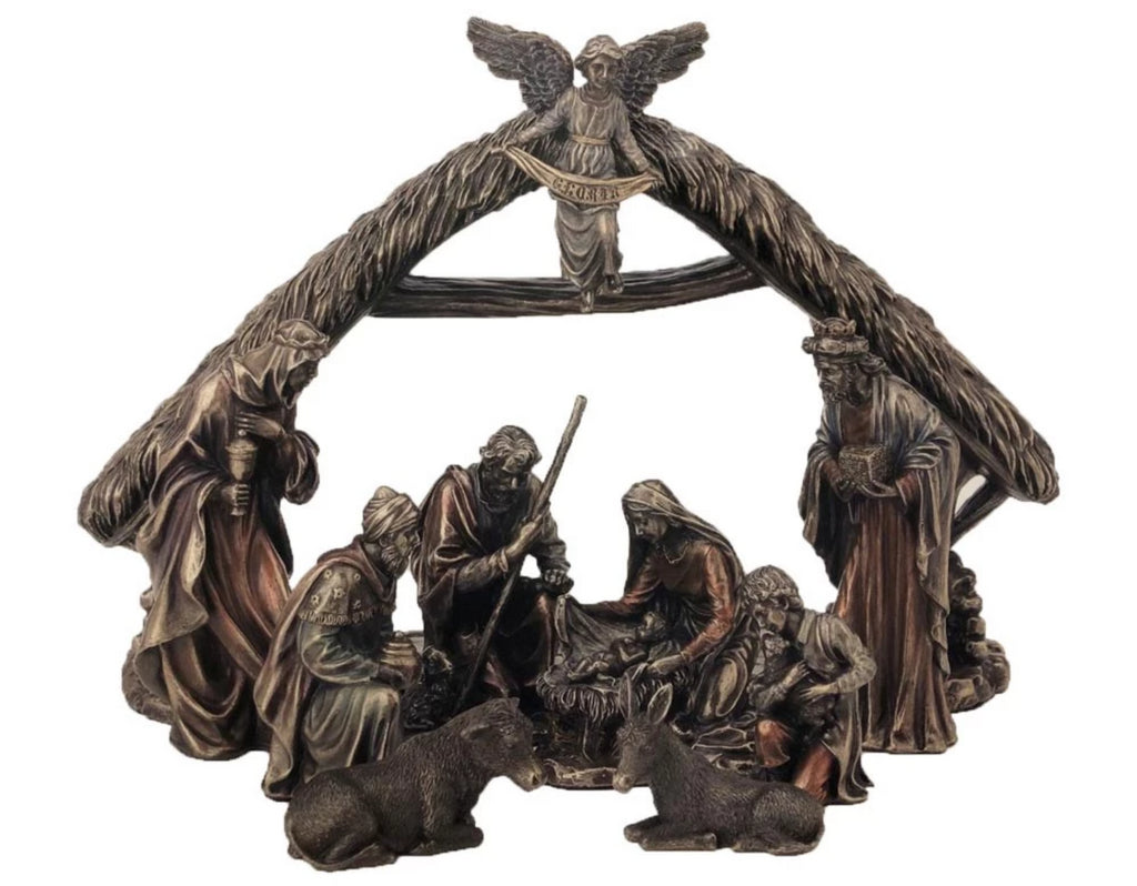 Brass style Nativity Set Veronese collection