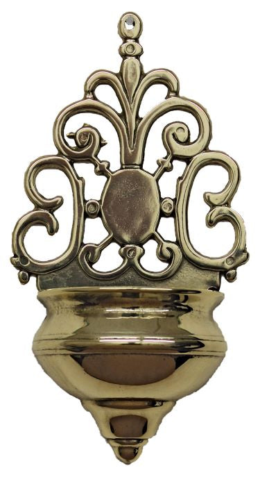 Brass Holy Water Font From Italy