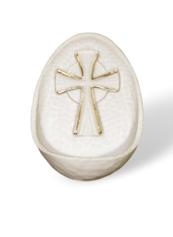 Alabaster Cross Small Size Holy Water Font   Italy