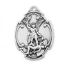 Sterling Silver Saint Michael Medal Pendant On Chain