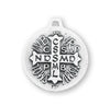 Saint Benedict Sterling Silver Medal On Chain